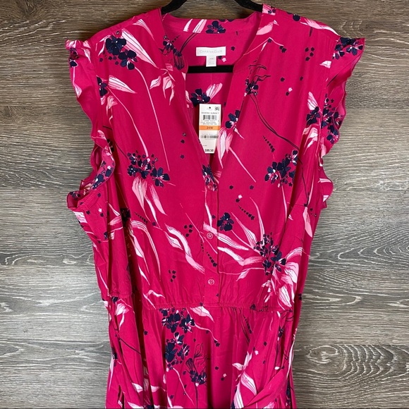 Charter Club Plus Size Floral Shirtdress NWT - Picture 3 of 7